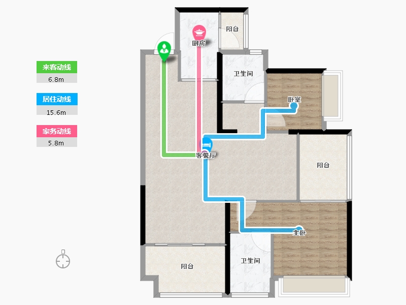 广东省-深圳市-宏发万悦山二期​-115.76-户型库-动静线