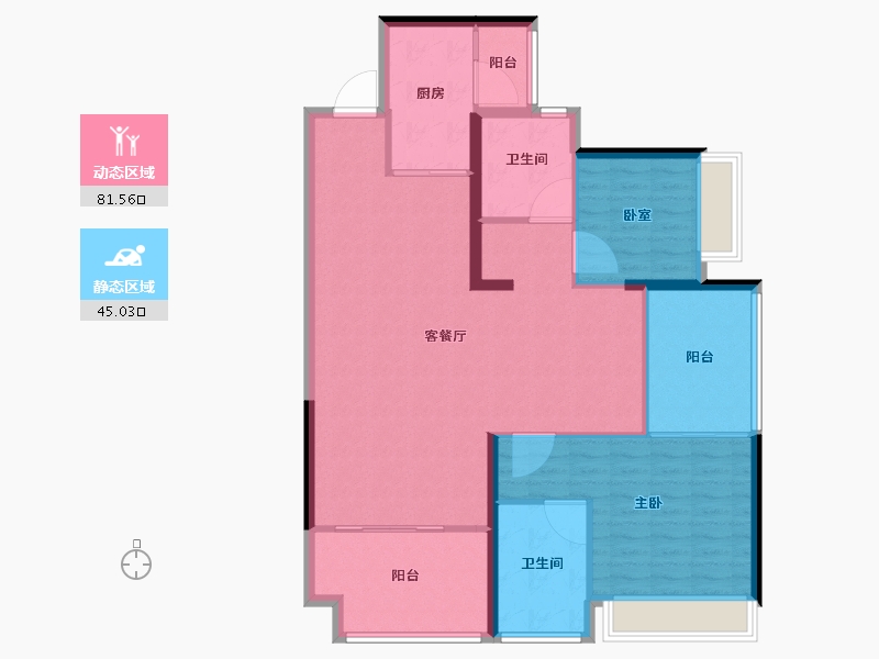 广东省-深圳市-宏发万悦山二期​-115.76-户型库-动静分区