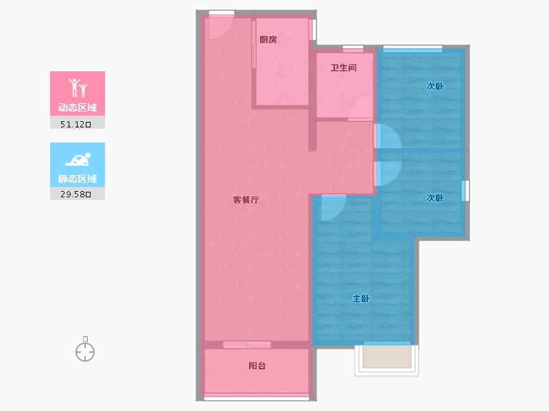 湖北省-武汉市-北辰经开优-71.70-户型库-动静分区