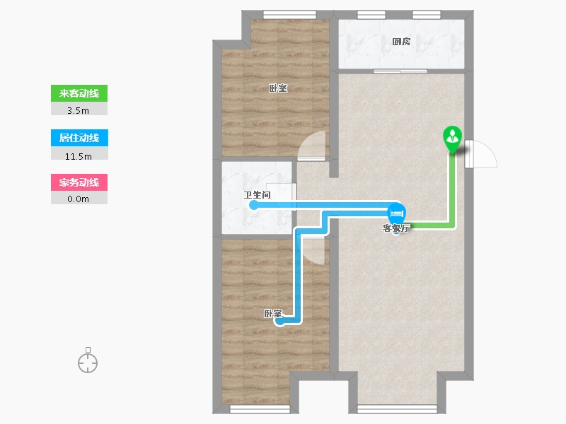 辽宁省-沈阳市-首开如院-68.42-户型库-动静线