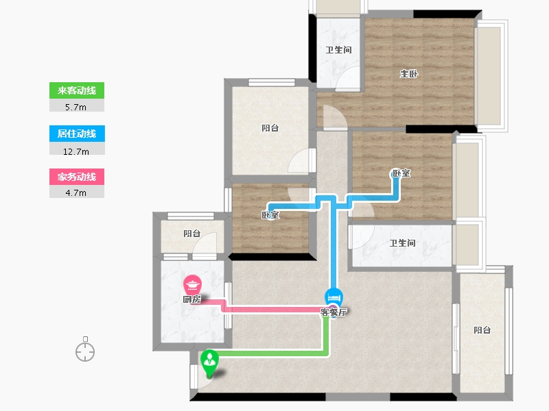 广东省-清远市-海港成天荷1号-93.48-户型库-动静线