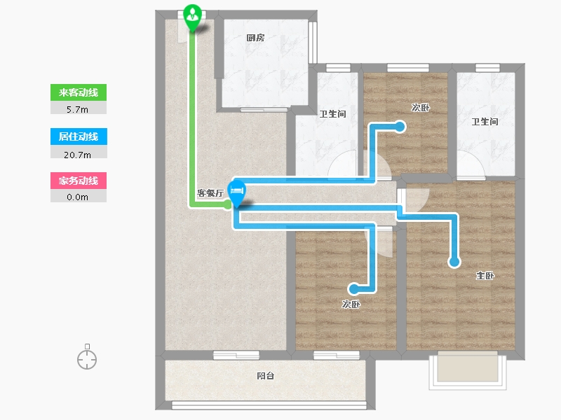 湖北省-武汉市-北辰经开优-82.36-户型库-动静线