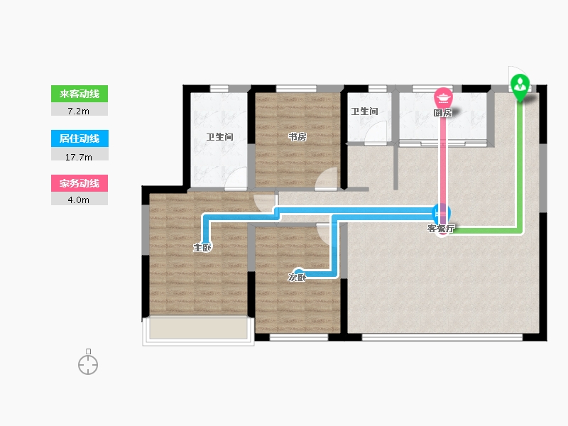 辽宁省-沈阳市-汇置尚岛-103.42-户型库-动静线