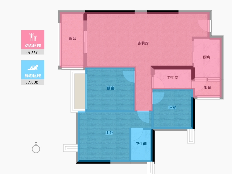 广东省-清远市-海港成天荷1号-74.73-户型库-动静分区