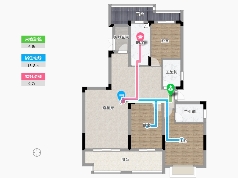 江西省-南昌市-南昌恒大林溪府-109.61-户型库-动静线