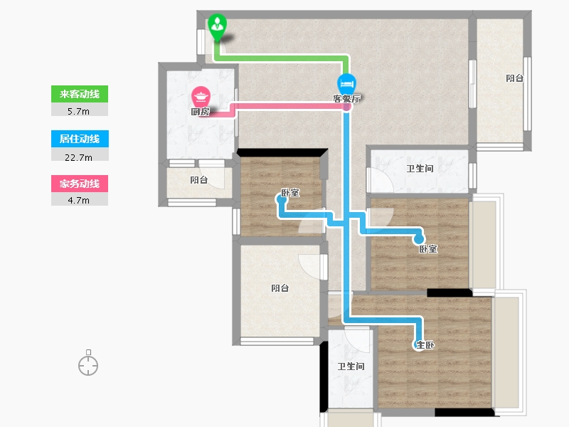 广东省-清远市-海港成天荷1号-93.67-户型库-动静线