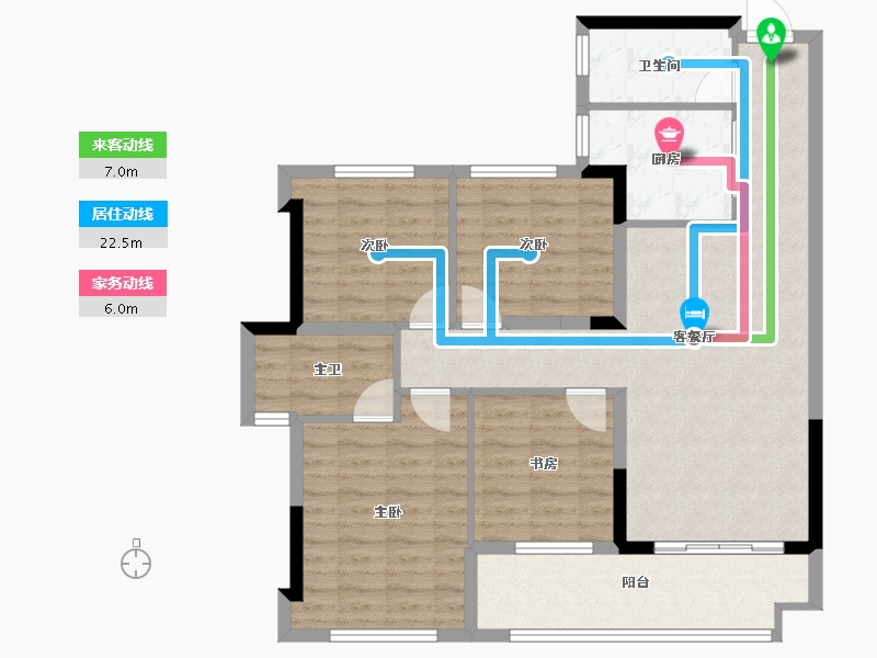 福建省-泉州市-晋江阳光城-97.60-户型库-动静线