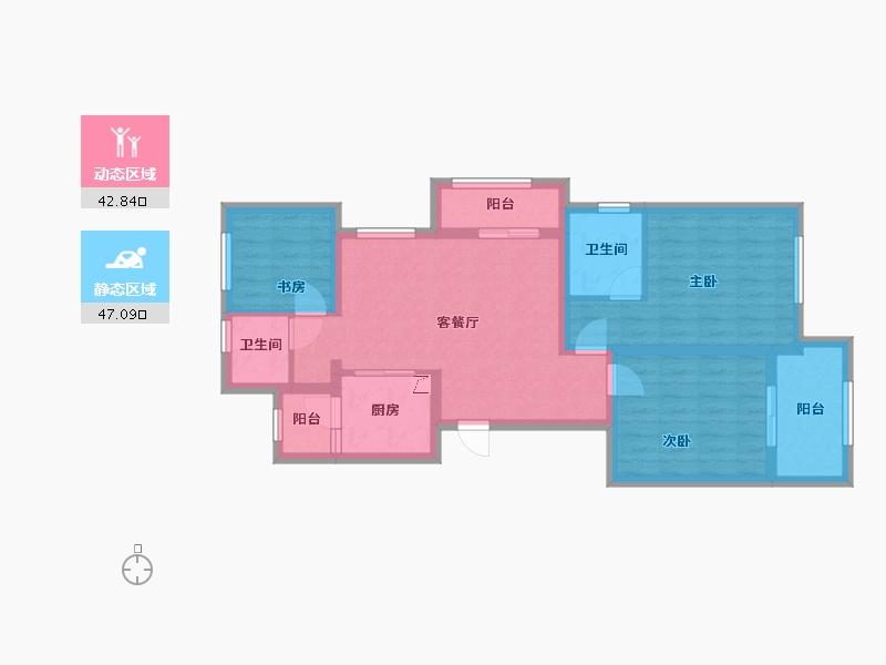 浙江省-嘉兴市-海棠湾-130.00-户型库-动静分区