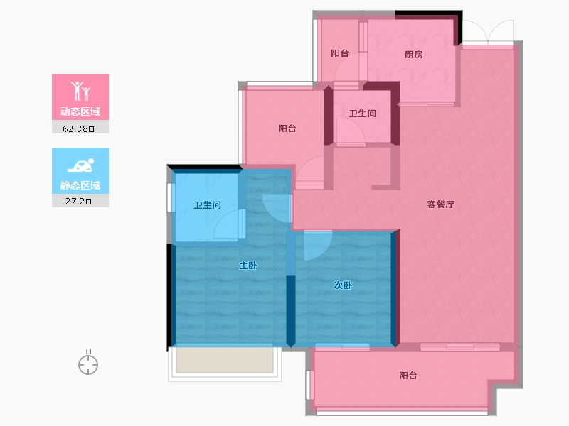 贵州省-贵阳市-贵阳经开吾悦广场-79.20-户型库-动静分区