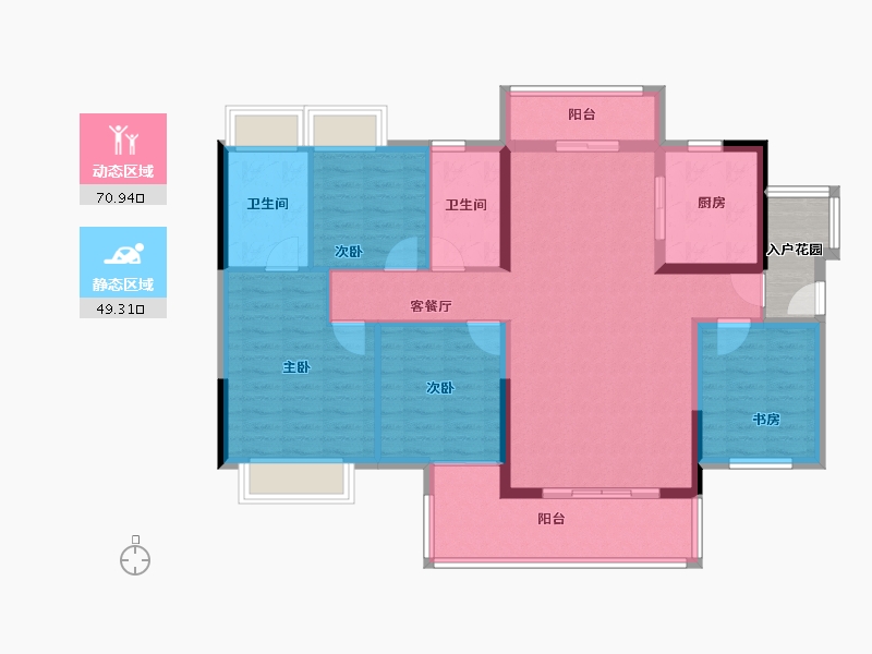 广东省-肇庆市-融创鼎湖府-112.00-户型库-动静分区