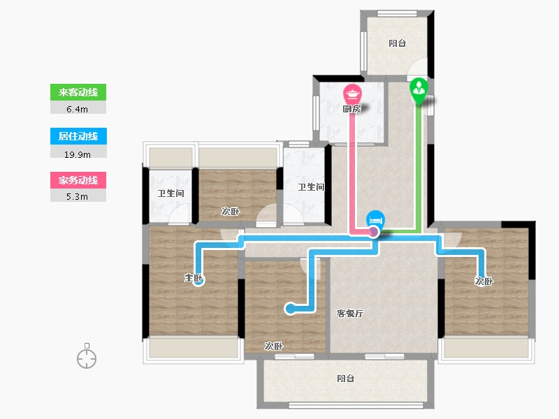 广东省-清远市-中海阅湖壹号-114.40-户型库-动静线