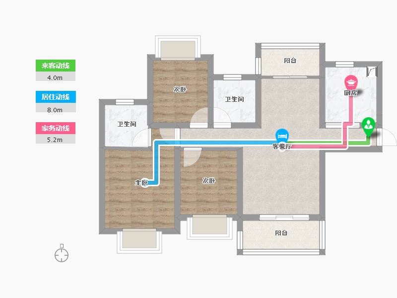 贵州省-贵阳市-贵阳恒大观山学府-69.31-户型库-动静线