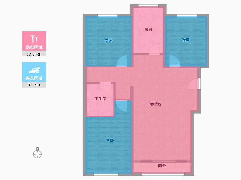 河北省-保定市-学府澜湾-78.00-户型库-动静分区