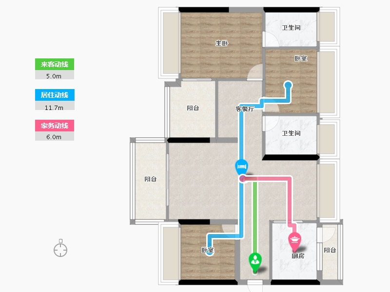 广东省-深圳市-宏发万悦山二期​-91.20-户型库-动静线