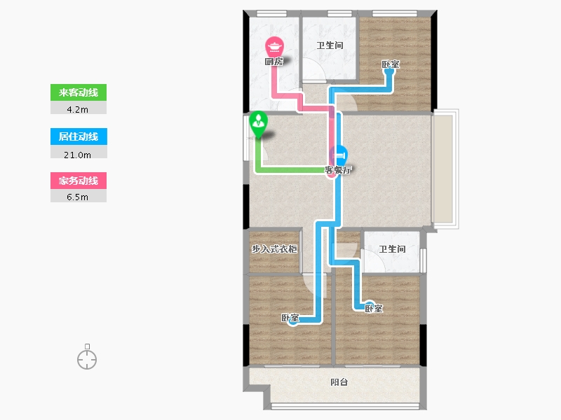 浙江省-湖州市-太湖健康城翠堤湾-100.80-户型库-动静线