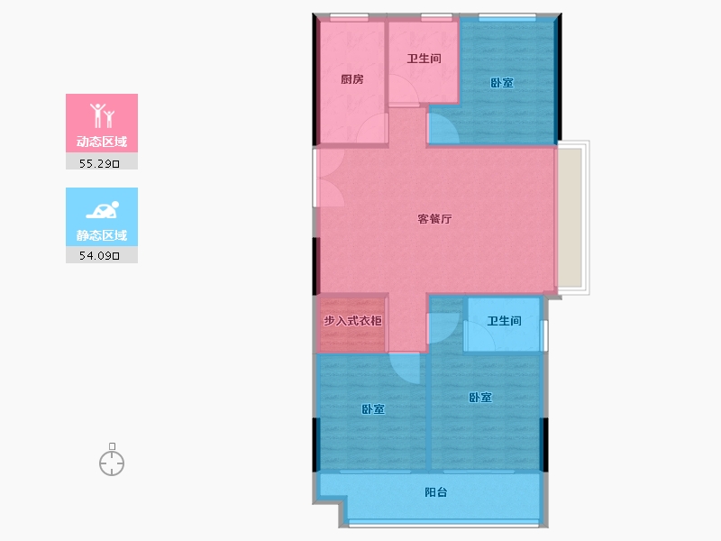 浙江省-湖州市-太湖健康城翠堤湾-100.80-户型库-动静分区