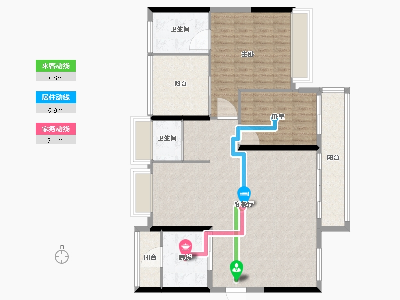 广东省-深圳市-宏发万悦山二期-112.81-户型库-动静线