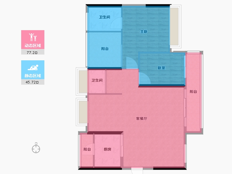 广东省-深圳市-宏发万悦山二期-112.81-户型库-动静分区