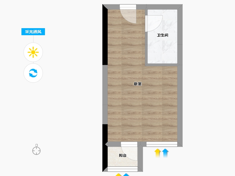 广东省-深圳市-会展湾水岸-22.76-户型库-采光通风