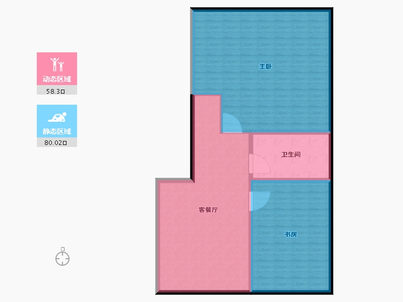 山东省-济南市-恒沣花园-128.01-户型库-动静分区