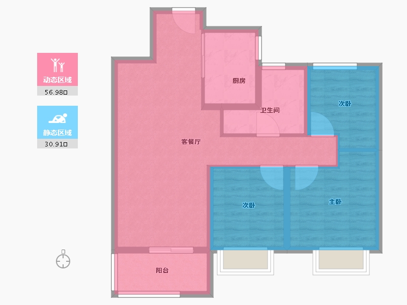 山东省-济南市-中建蔚蓝之城-78.40-户型库-动静分区