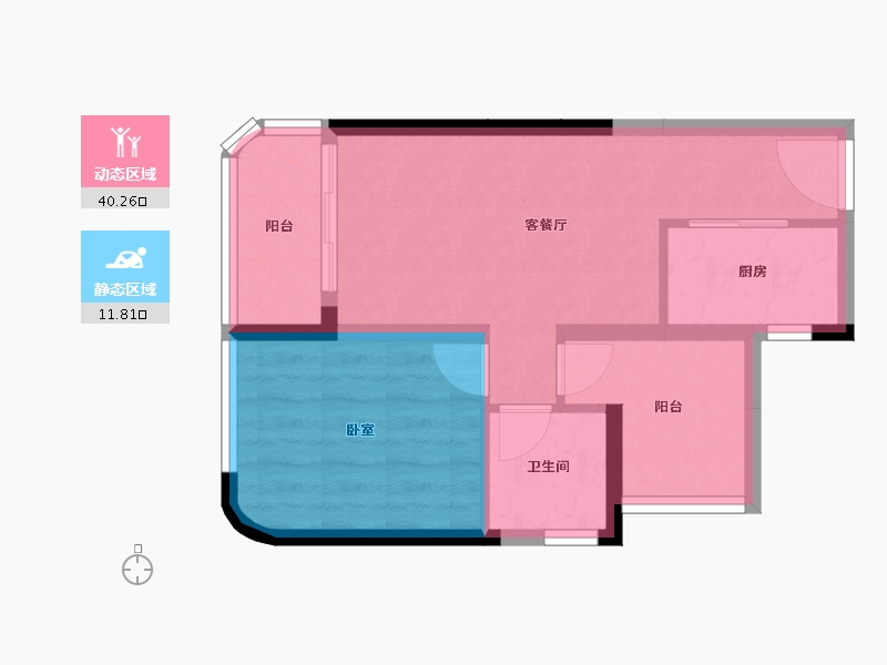 广东省-珠海市-格力海岸-45.97-户型库-动静分区