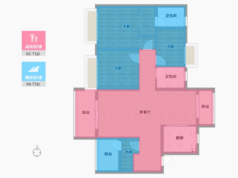 广东省-佛山市-华润置地悦里-99.69-户型库-动静分区