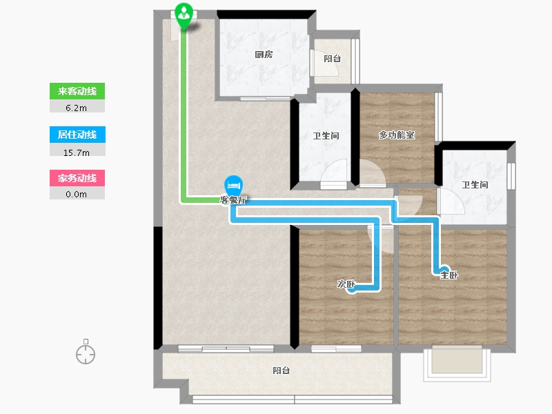 广东省-中山市-锦绣海湾城-88.76-户型库-动静线