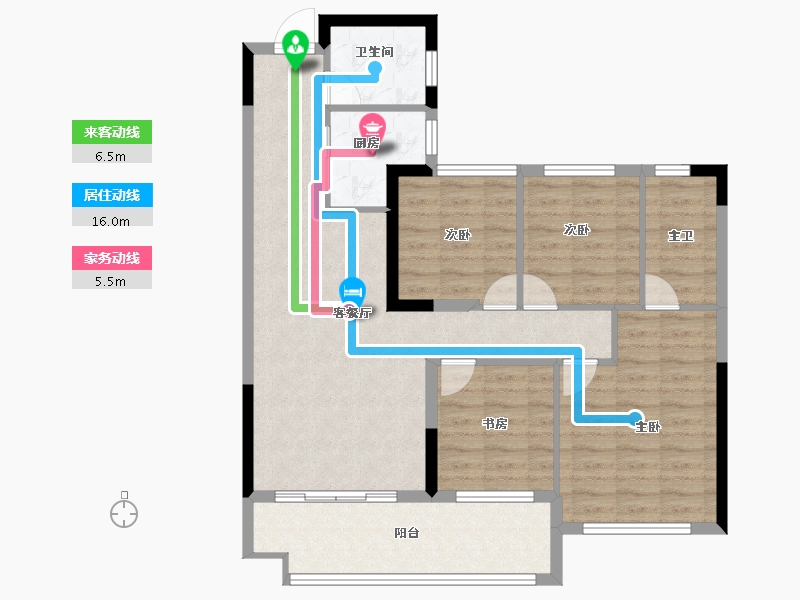 福建省-泉州市-晋江阳光城-92.00-户型库-动静线