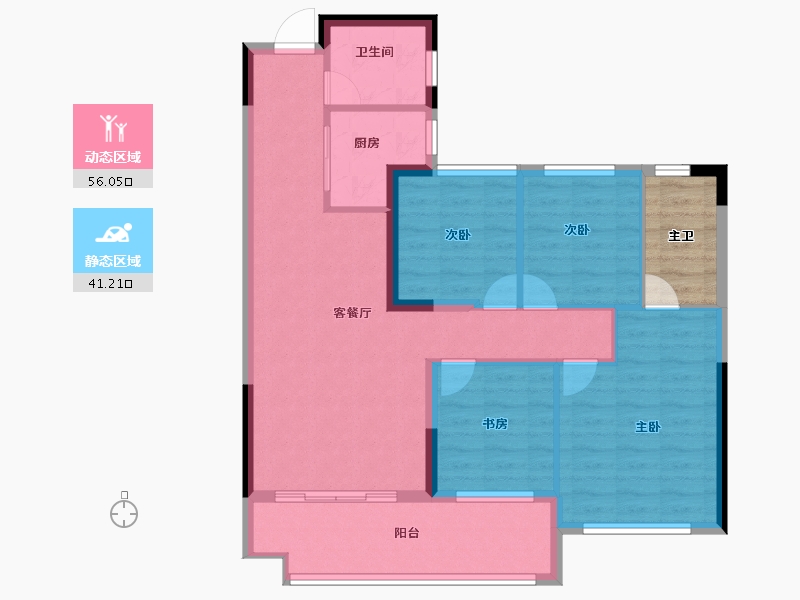 福建省-泉州市-晋江阳光城-92.00-户型库-动静分区