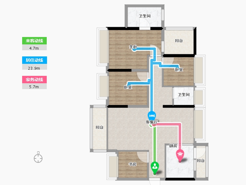 广东省-深圳市-宏发万悦山二期-112.00-户型库-动静线