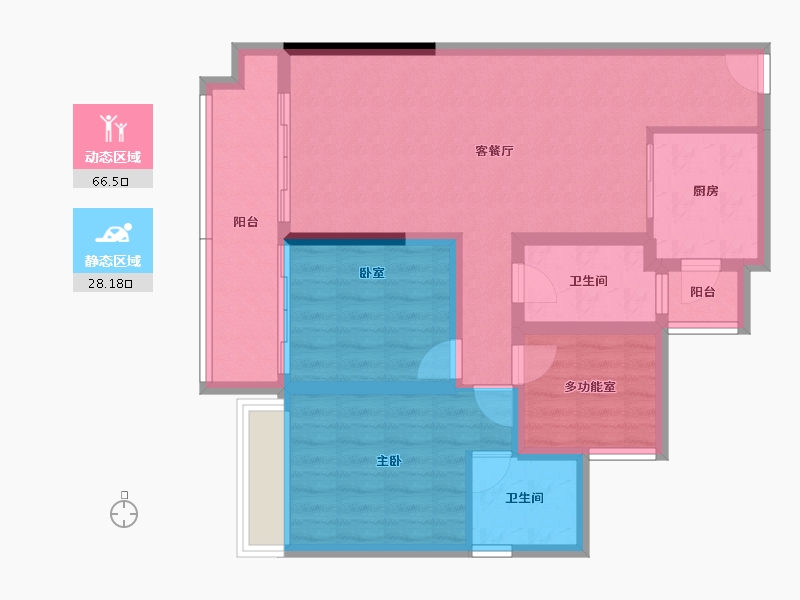 广东省-中山市-锦绣海湾城-84.00-户型库-动静分区