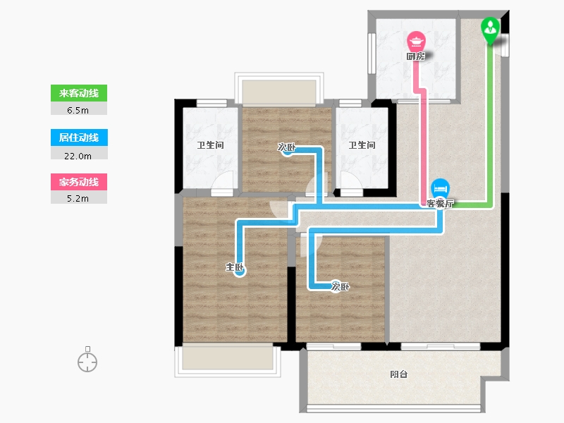 江苏省-常州市-新城汇隽-91.20-户型库-动静线