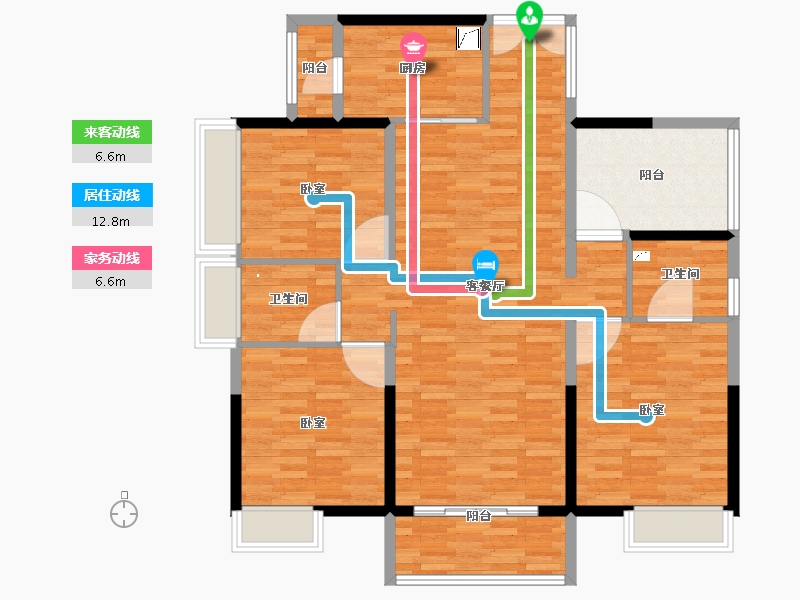 广东省-佛山市-保利紫山-115.00-户型库-动静线