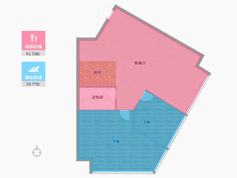 辽宁省-沈阳市-华府悦都-94.48-户型库-动静分区