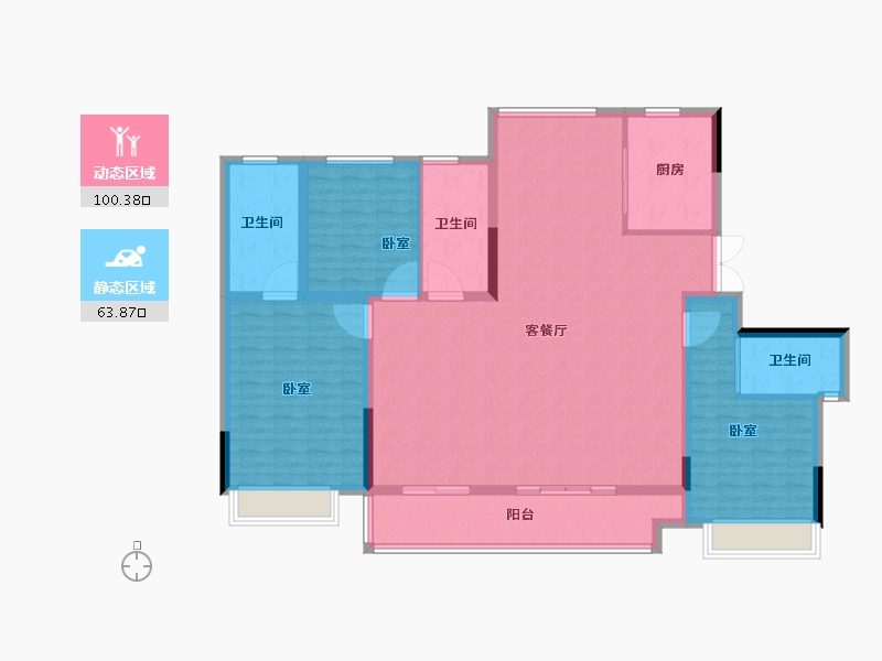 浙江省-湖州市-太湖健康城翠堤湾-150.41-户型库-动静分区