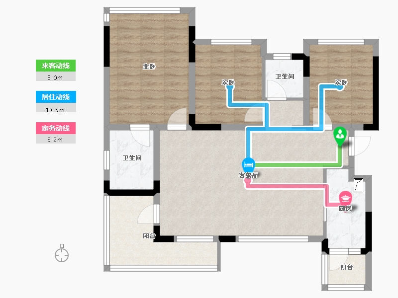 四川省-南充市-优品道珑玺湾-88.00-户型库-动静线