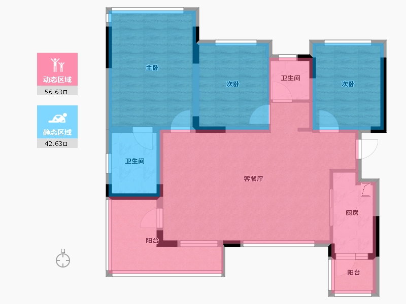 四川省-南充市-优品道珑玺湾-88.00-户型库-动静分区