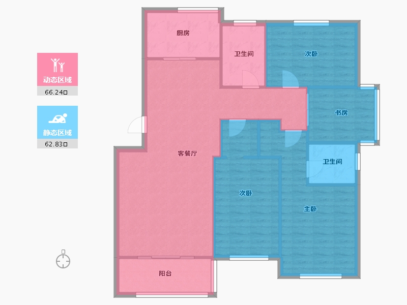 山东省-青岛市-永合硕辉苑-117.80-户型库-动静分区