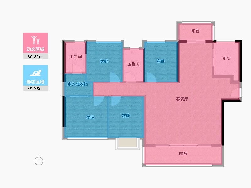 福建省-泉州市-建发映月-114.40-户型库-动静分区