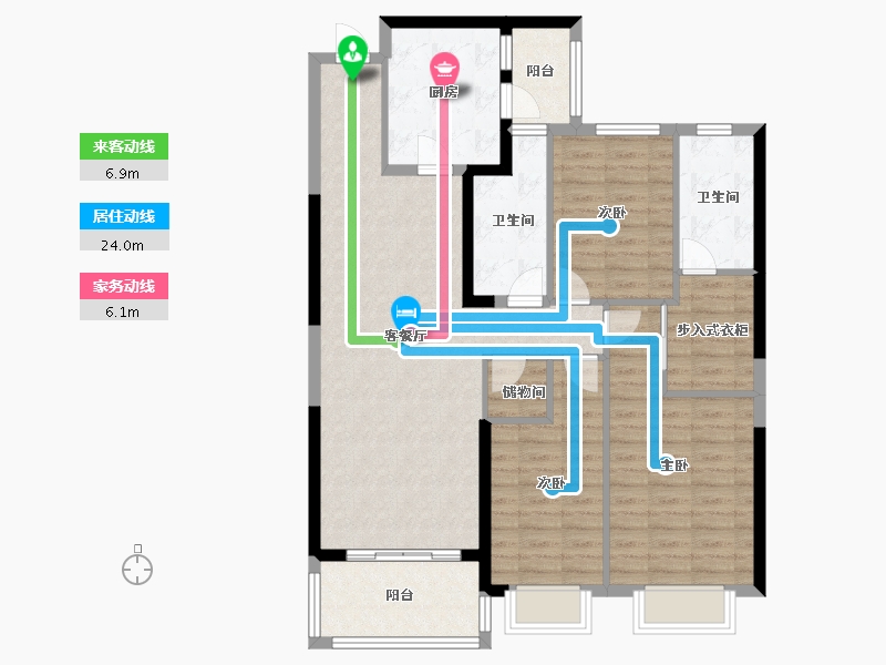 河南省-许昌市-恒大悦龙台-110.00-户型库-动静线