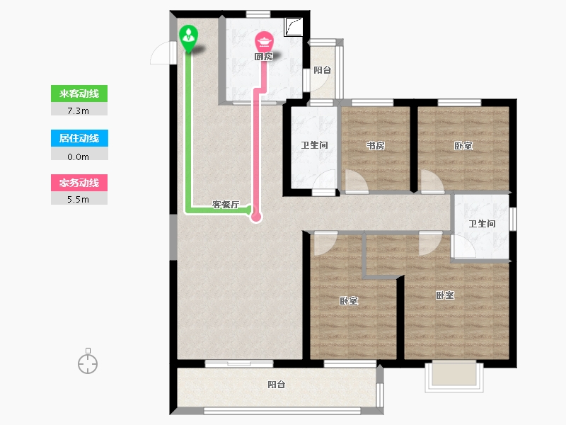 湖北省-武汉市-中建壹品宏泰阅江府-112.01-户型库-动静线