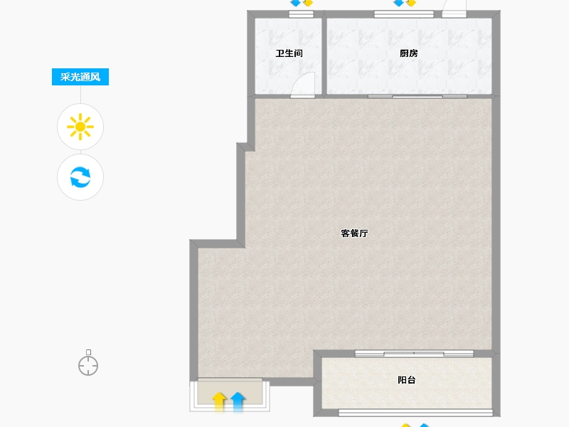 浙江省-杭州市-硕丰西湖里-102.34-户型库-采光通风