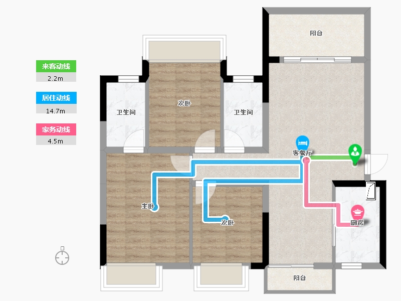 广西壮族自治区-南宁市-九宸府-81.80-户型库-动静线