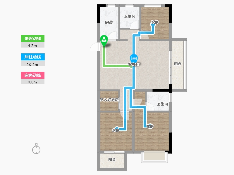 江西省-南昌市-云璟樾城-86.40-户型库-动静线