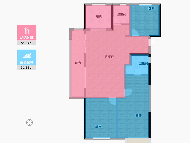 湖南省-长沙市-澳海望洲府-101.67-户型库-动静分区