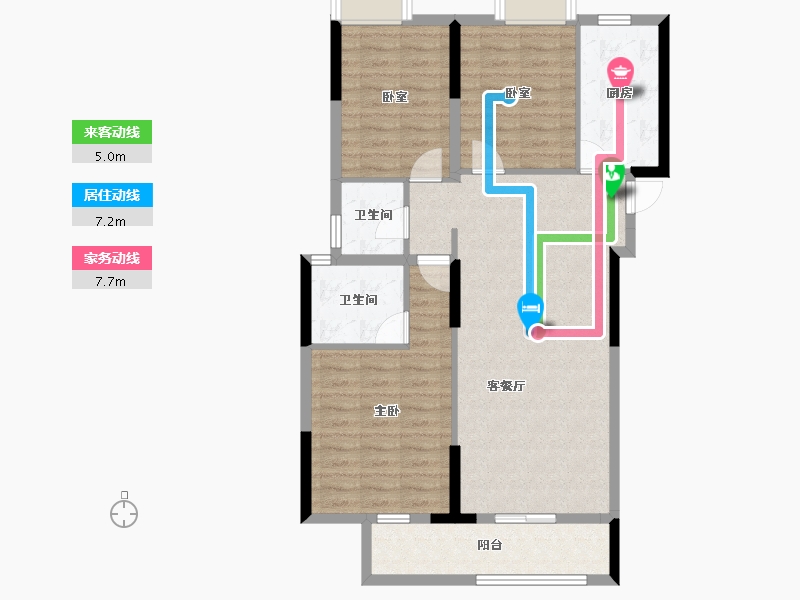 湖北省-武汉市-宝业星毓府-91.18-户型库-动静线