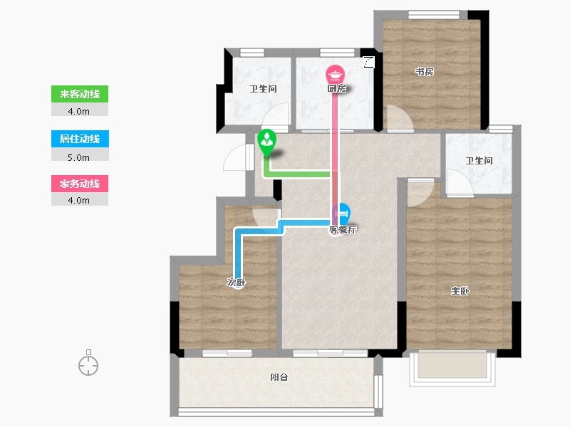 浙江省-宁波市-荣安林语秋月-79.17-户型库-动静线