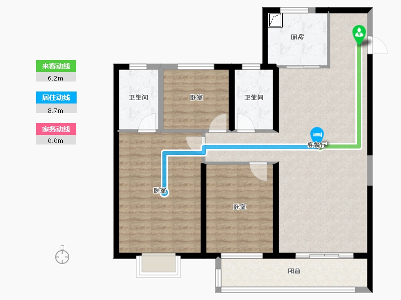 湖北省-武汉市-中建壹品宏泰阅江府-104.00-户型库-动静线