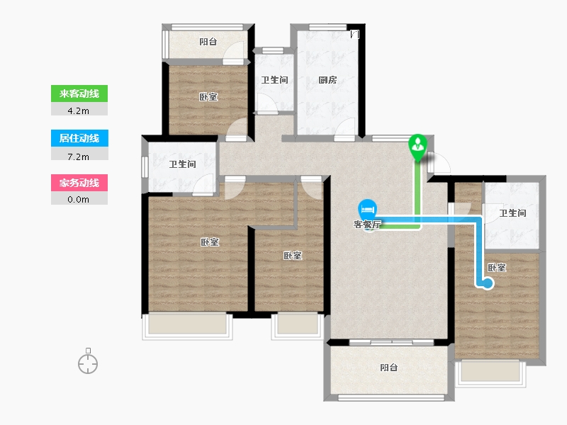 江苏省-无锡市-梁溪本源-128.00-户型库-动静线